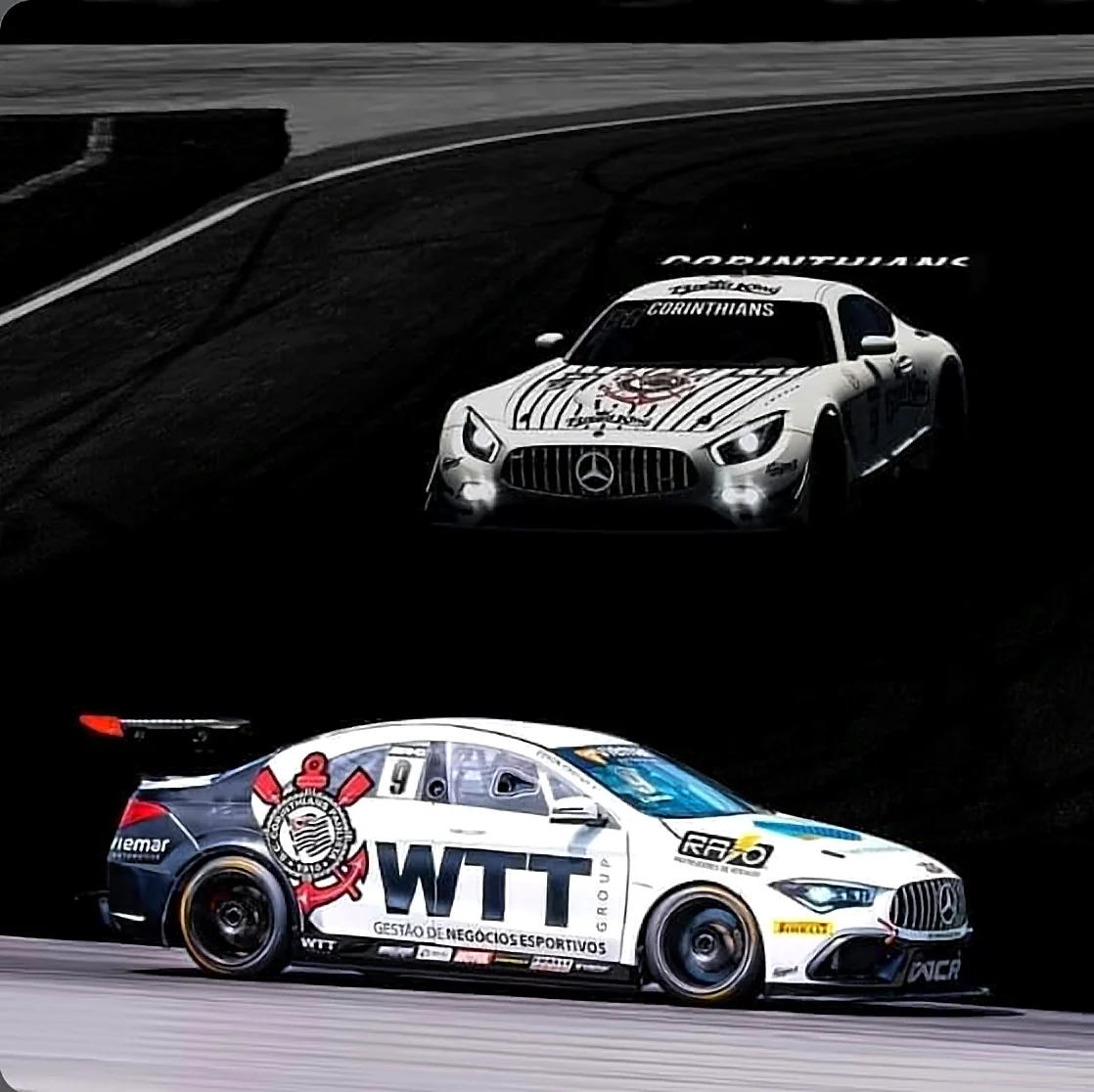 Carros do Corinthians na Mercedes-Benz Challenge
